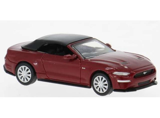 Pre-Order – 2020 Ford Mustang VI Cabriolet, dark red 1:87 Brekina Model (PCX870565) – ETA. September 2026