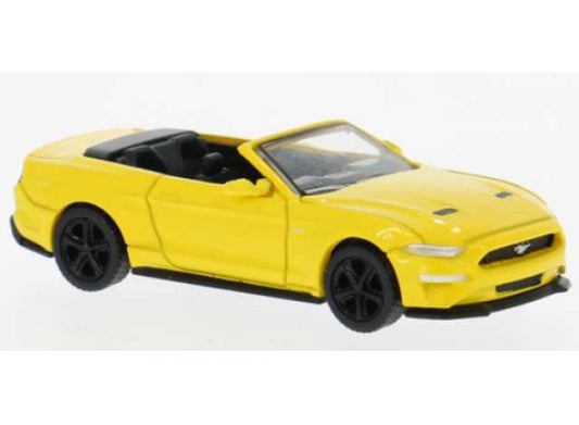Pre-Order – 2020 Ford Mustang VI Cabriolet, yellow 1:87 Brekina Model (PCX870566) – ETA. September 2026