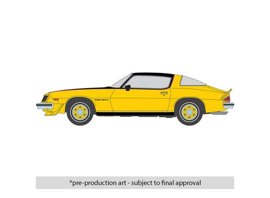 Pre-Order – 1976 Chevrolet Camaro Rally Sport, bright yellow/black 1:64 IXO America Model (ixoIA64011) – ETA. September 2026