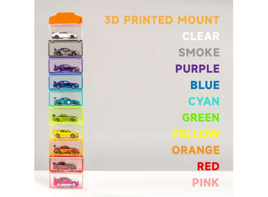 Pre-Order – Diecast storage box - Rainbow- Set of 10 boxes. Perfectly suited for most 1/64 models such as Hot Wheels, PopRace, MiniGT, Tarmac and Greenlight. 1:64 Diecast Storage Model (DS-001Rainbow) – ETA. September 2026