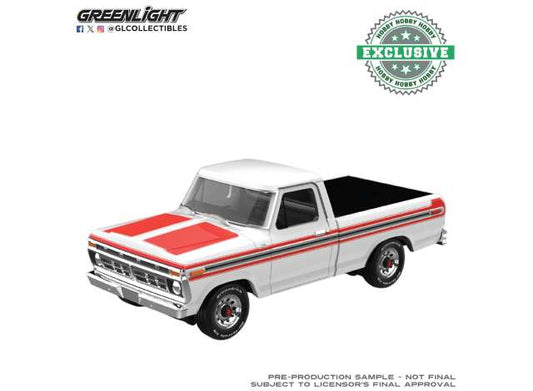 Pre-Order – 1977 Ford F-150, white with orange stripes 1:64 GreenLight Model (gl30574) – ETA. September 2026