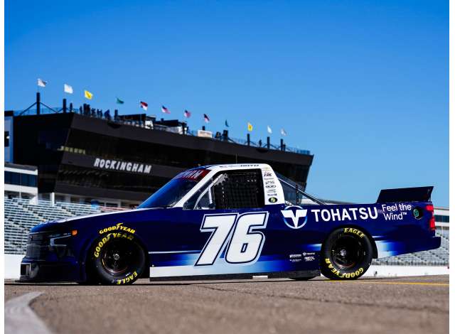 2025 Chevrolet Silverado #76 Spencer Boyd *Tohatsu* Test Truck, blue/white 1:64 Action Racing Collectibles Model