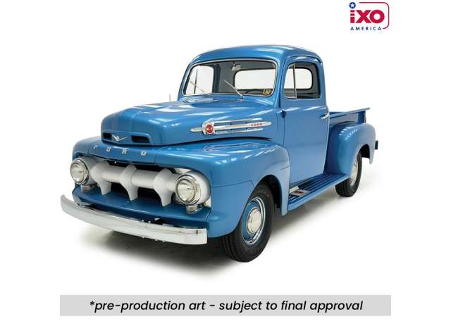 Pre-Order – 1952 Ford F1, light blue 1:24 IXO America Model (IXOU24RDC004) – ETA. October 2026