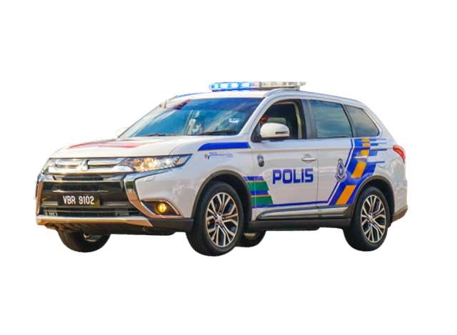 Pre-Order – 2018 Mitsubishi Outlander *Malaysia police*, white/blue 1:43 Vitesse SunStar Model (vss29402) – ETA. September 2026