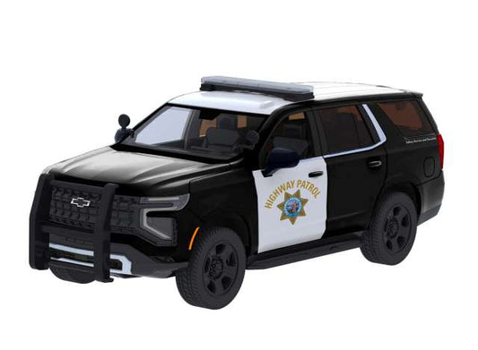 Pre-Order – 2025 Chevrolet Tahoe PPV-CHP, black/white 1:24 Motor Max Model (mmax76645) – ETA. January/February 2027