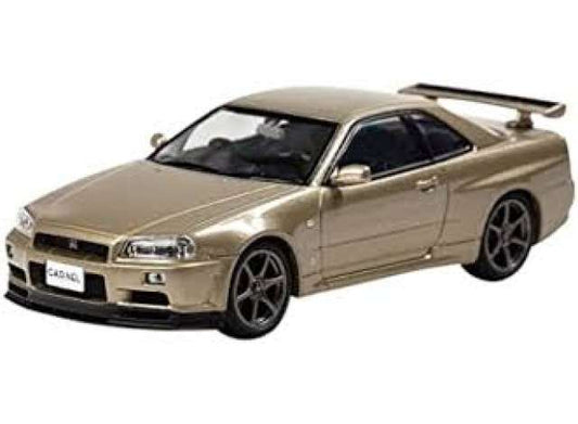 2002 Nissan Skyline GT-R Mspec Nur (BNR34), silica brass 1:43 Carnel Model