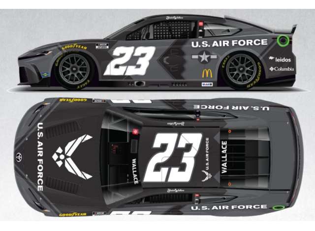 2025 Toyota Camry #23 Bubba Wallace *U.S. Air Force*, black/white 1:64 Action Racing Collectibles Model