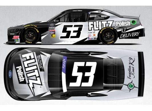 2025 Ford #53 Mason Maggio *Flitz Polish*, black/white 1:64 Action Racing Collectibles Model
