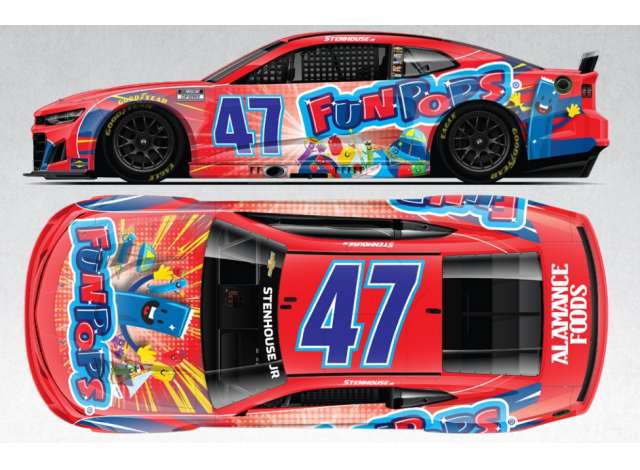 2025 Chevrolet #47 Ricky Stenhouse Jr. *Fun Pops*, various 1:64 Action Racing Collectibles Model