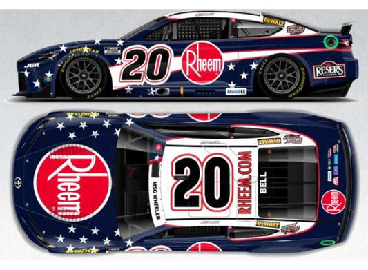 2025 Toyota Camry XSE #20 Christopher Bell *Rheem Salutes* blue/red/white 1:64 Action Racing Collectibles Model