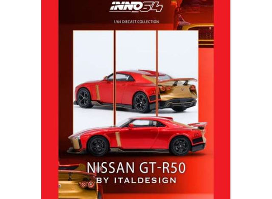 1:64 INNO64 Nissan (R50) GT-R by Italdesign in Red IN64-R50-RED