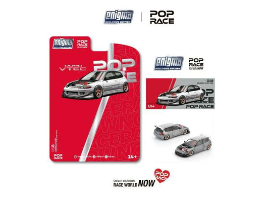 Pre-Order – Pandem Civic EG6, raw metal 1:64 Pop Race Limited Model (PRE018) – ETA. September 2026