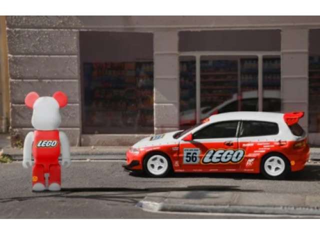 Pre-Order – Honda Civic EG6 *LEGO* with Figure, red/white 1:64 My Model Collect Model (MMC-LEGO) – ETA. September 2026