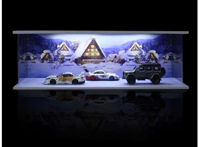 Available To Order – Diorama D-Snow Scenee with Light, Various 1:64 Black Box Diorama Model (MO914208)