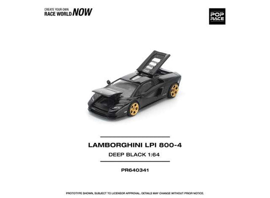 Pre-Order – Lamborghini Countach LPI 800-4, deep black 1:64 Pop Race Limited Model (PR640341) – ETA. July/August 2026