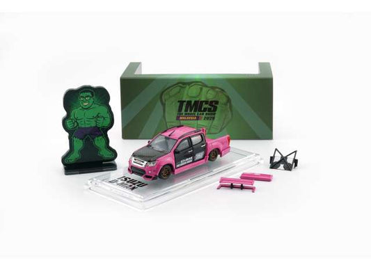 2018 Isuzu D-Max Low Rider *Malaysia Excluisive* TMCS2025, pink 1:64 BM Creations Model