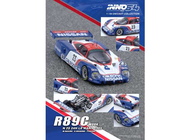 Nissan R89C Le Mans 24 Hours 1989 #23 M.Hasemi, K.Hoshino, T.Suzuki 1:64 Inno64 Model (IN64-R89C-89LM23)