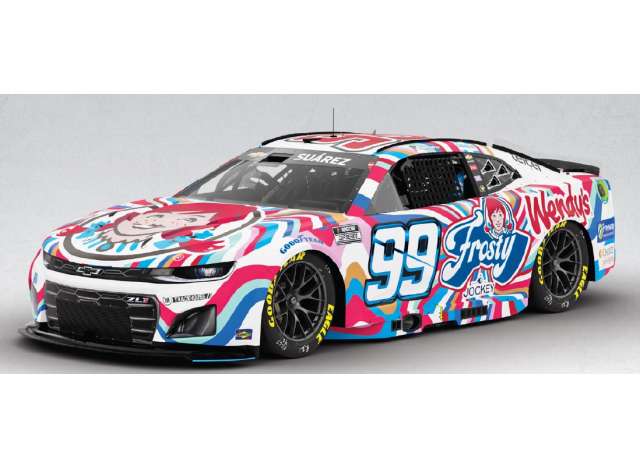 2025 Chevrolet #99 Daniel Suarez *Wendy`s Frosty*, various 1:64 Action Racing Collectibles Model