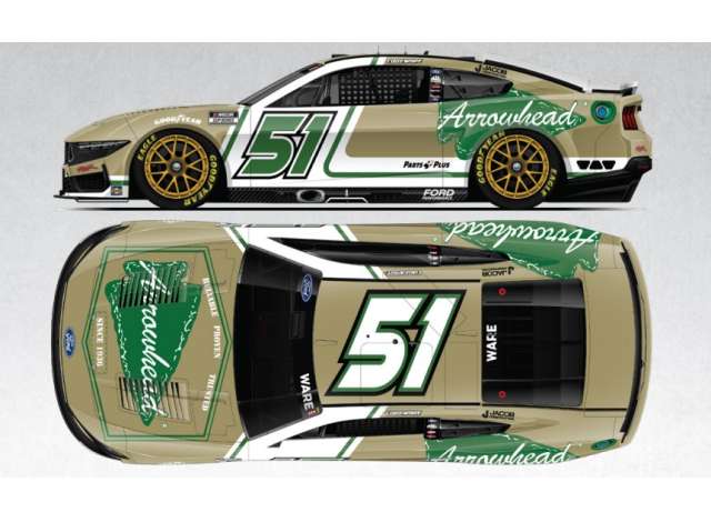 2025 Ford Mustang #51 Cody Ware *Arrowhead Brass*, green/white 1:64 Action Racing Collectibles Model