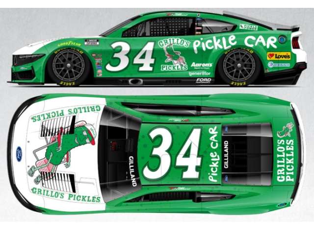 2025 Ford Mustang #34 Todd Gilliland *Grillo`s Pickles*, green/white 1:64 Action Racing Collectibles Model