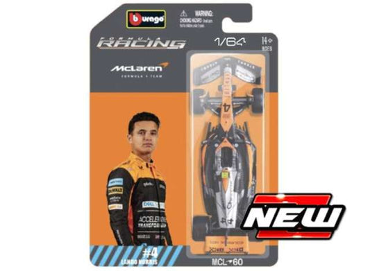 2025 McLaren MCL39 #4 Lando Norris 1:64 Bburago Model Car (BUR58001N)