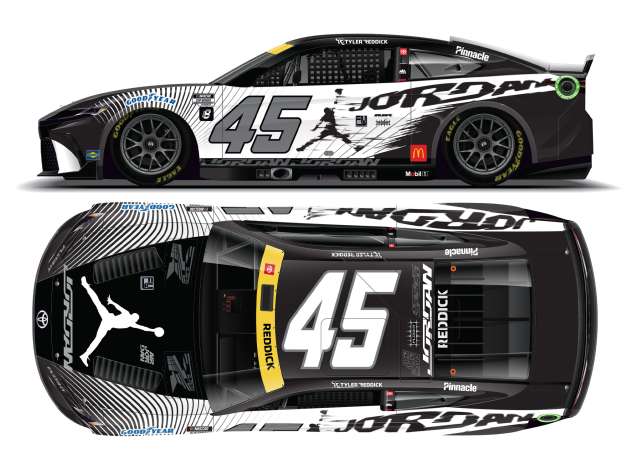 2024 Toyota Camry XSE #45 Tyler Reddick *Jordan*, black/white 1:64 Action Racing Collectibles Model