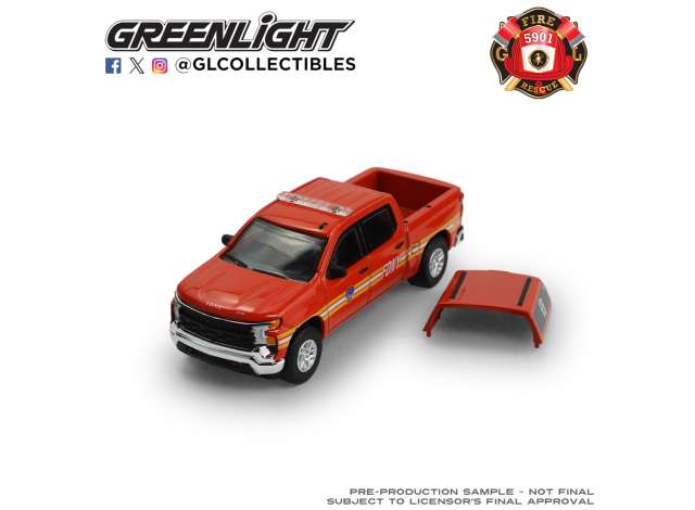 Pre-Order – 2023 Chevrolet Silverado - FDNY *Fire & Rescue Series 5*, red 1:64 GreenLight Model (gl67070E) – ETA. September 2026