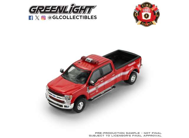 Pre-Order – 2018 Ford F-350, Los Angeles Fire Department *Fire & Rescue Series 5*, red 1:64 GreenLight Model (gl67070F) – ETA. September 2026