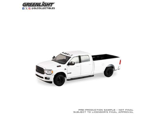 Pre-Order – 2023 Ram 2500 Bighorn *Showroom Floor Series 8*, white 1:64 GreenLight Model (gl68080C) – ETA. September 2026