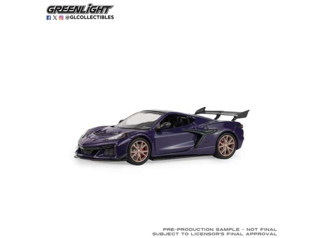 Pre-Order – 2025 Corvette ZR1 Convertible *Showroom Floor Series 8*, hysteria purple 1:64 GreenLight Model (gl68080F) – ETA. September 2026