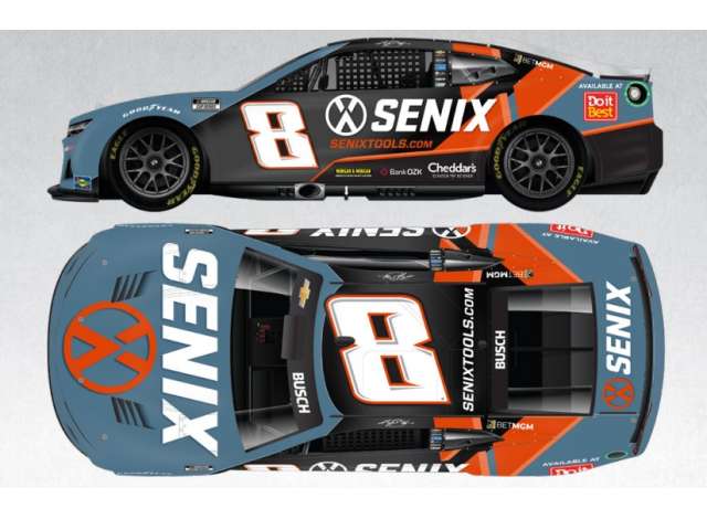 2025 Chevrolet #8 Kyle Busch *Senix Tools*, blue/orange/white 1:64 Action Racing Collectibles Model
