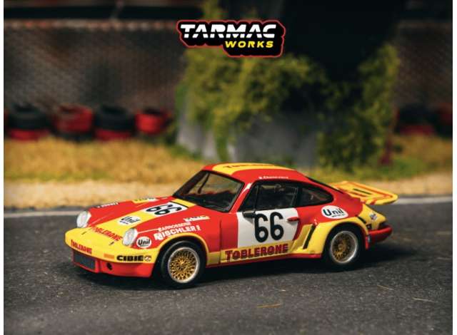 Pre-Order – 1974 Porsche 911 Carrera RSR 3.0 #6624h Le Mans, red/yellow 1:64 Tarmac Model (TC-T64S-024-74LM66) – ETA. September 2026