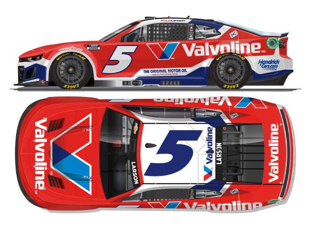 2025 Chevrolet #5 Kyle Larson *Valvoline* red/white/blue 1:64 Action Racing Collectibles Model