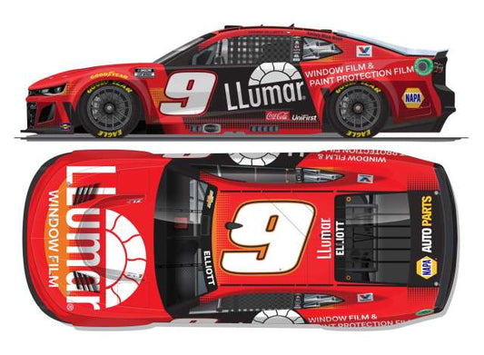 2025 Chevrolet #9 Chase Elliott *Llumar* red/white 1:64 Action Racing Collectibles Model