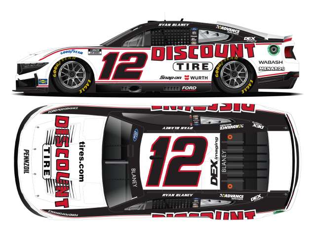 2025 Ford Mustang #12 Ryan Blaney *Discount Tire* black/red/white 1:64 Action Racing Collectibles Model
