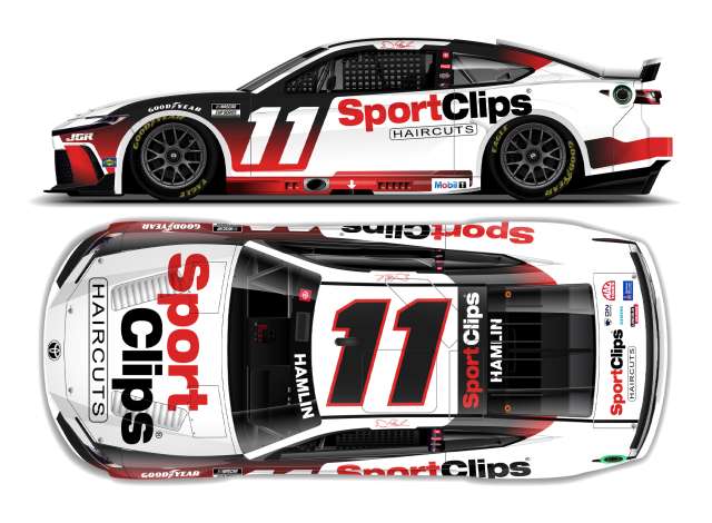 2025 Toyota Camry XSE #11 Denny Hamlin *Sport Clips*, white/red/black 1:64 Action Racing Collectibles Model