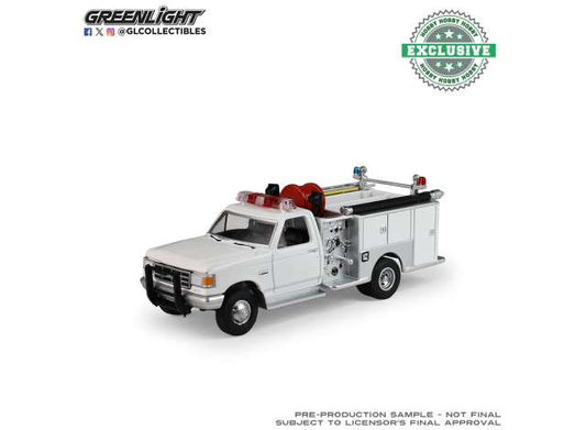 Pre-Order – 1988 Ford F-350 Mini Pumper Fire Truck, white 1:64 GreenLight Model (gl30581) – ETA. September 2026