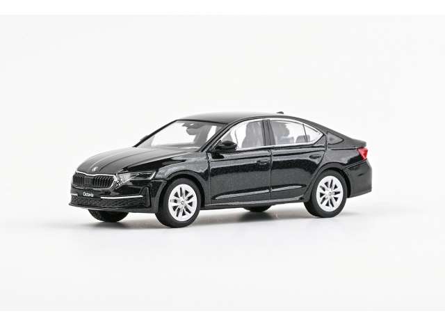2024 Skoda Octavia IV FL, magic black metallic 1:43 Abrex Model