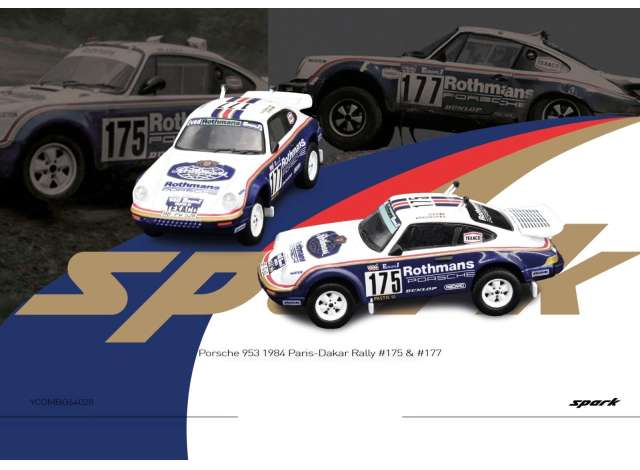 Pre-Order – 1/64 Porsche 953 1984 Paris-Dakar Rally #175 & #177, various 1:64 Tiny Toys Model (TinyYCOMBO64028) – ETA. July/August 2026