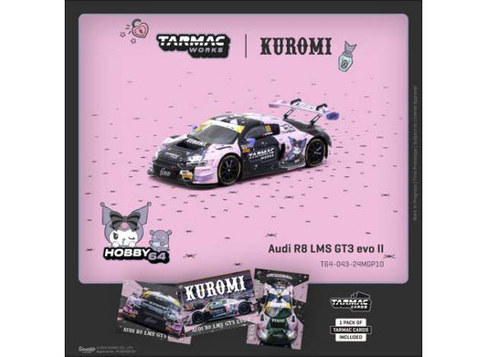Pre-Order – 2024 Audi R8 LMS GT3 evo II #10 Adderly FongMacau GT Cup - FIA GT World Cup Uno Racing, black/pink 1:64 Tarmac Model (TC-T64-043-24MGP10) – ETA. September 2026