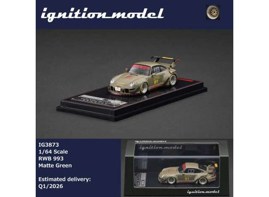 Pre-Order – RWB 993, matte green 1:64 Ignition Model (IG3873) – ETA. July/August 2026
