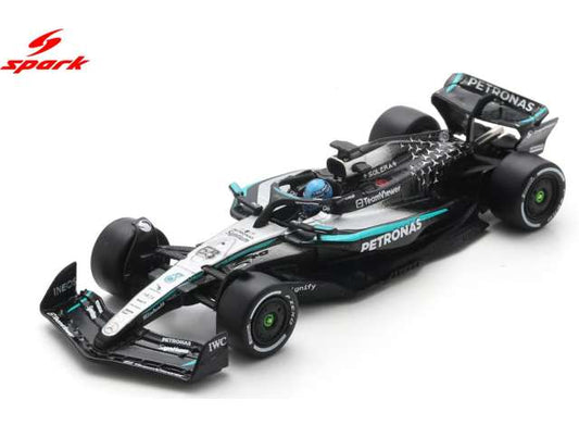 Pre-Order – 2025 Mercedes-Benz W16 #63 George Russell Winner Canadian GP 2025, silver/black 1:64 Spark Model (spa64S081) – ETA. September 2026