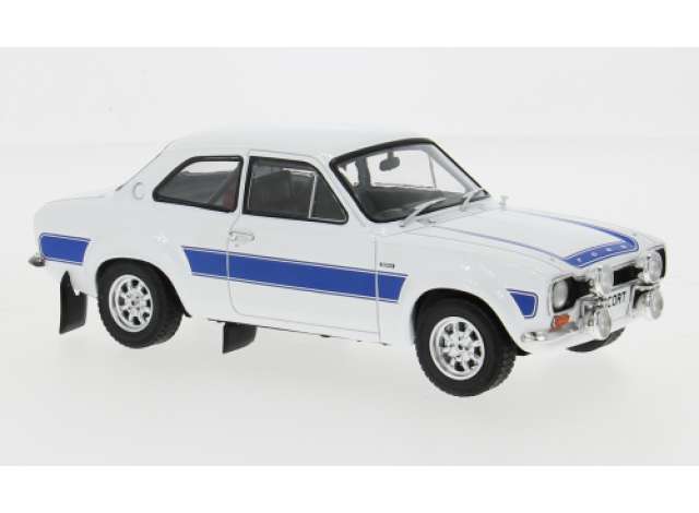 Pre-Order – 1973 Ford Escort MK I RS 2000, white/blue 1:24 Whitebox Model (WB124250) – ETA. July/August 2026
