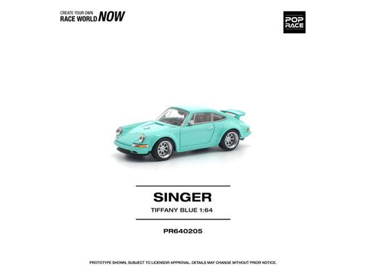 Pre-Order – Singer 964 Tiffany, blue 1:64 Pop Race Limited Model (PR640205) – ETA. July/August 2026