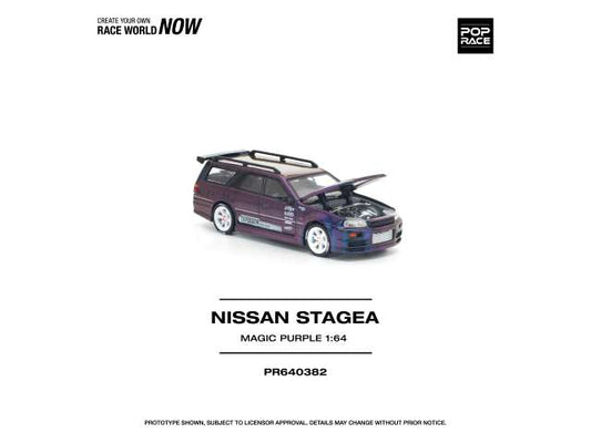 Pre-Order – Nissan Stagea, magic purple 1:64 Pop Race Limited Model (PR640382) – ETA. July/August 2026