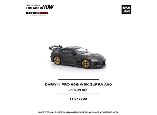 Pre-Order – Darwin Pro 66G WBK Supra A90, carbon edition 1:64 Pop Race Limited Model (PR640398) – ETA. July/August 2026