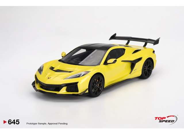 Pre-Order – 2024 Chevrolet Corvette ZR1, accelerate yellow 1:18 Top Speed Model (TS0645) – ETA. September 2026