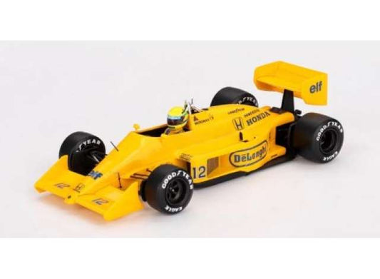 Pre-Order – 1987 Lotus 99T #12 Ayrton Senna Monaco Grand Prix Winner, yellow 1:43 TrueScale Model (TSM430892) – ETA. September 2026
