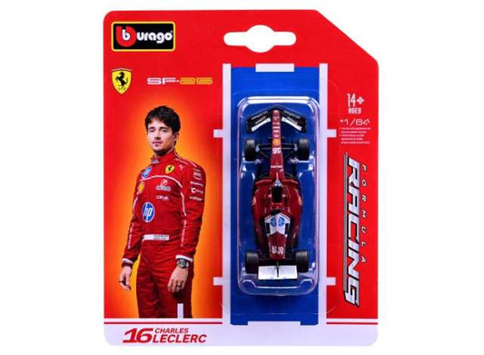 Ferrari SF-25 #16 Charles Leclerc 1:64 Bburago Model Car (BUR56801L)