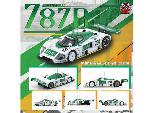 Mazda 787B JSPC #201 *EFINI*, white/green 1:64 BM Creations Model